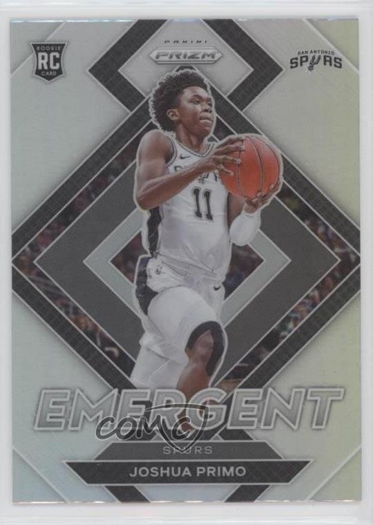 2021-22 Panini Prizm Emergent Silver Prizm Joshua Primo #17 Rookie RC ft8