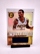 George Hill /99 GAME WORN PATCH 2012-13 Panini Gold Standard NBA Indiana Pacers