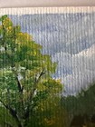 ACEO Art Card Signed Original Water soluble oil 2.5x3.5 pasture greens — photo 3