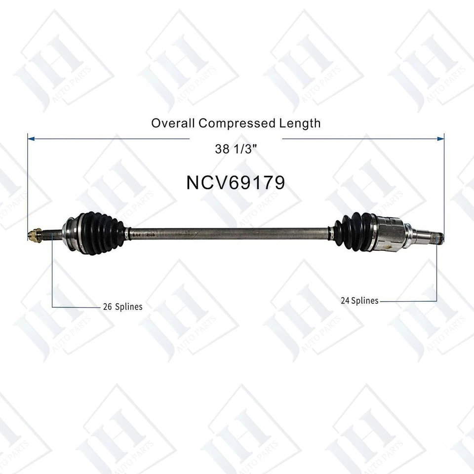 Juego de ejes CV par delantero izquierdo derecho OE para Toyota Prius V 2012-17 tracción delantera 1,8 L Foto 3 de 4