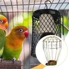 Reptile Heat Lamp Guard Supplies Multifunctional Gold for Pets Bird Turtle