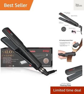 Professional Hair Straightener 2 in 1 Dual Voltage Curling Iron with Floating...