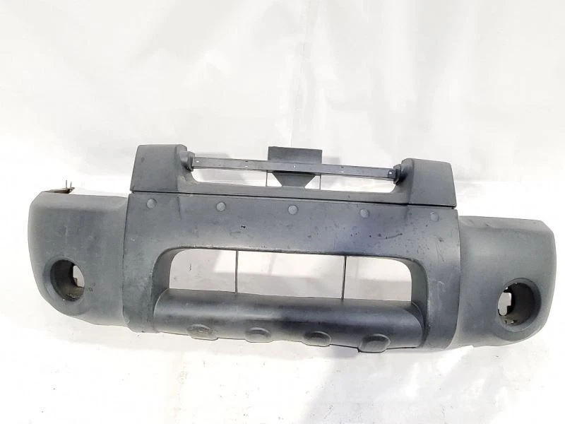 Parachoques delantero Nissan Frontier 2001 2002 2003 2004 OEM gris texturizado arañazos Foto 3 de 4
