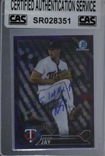 CAS Certified 2016 Bowman Chrome Prospects Purple Refractor Tyler Jay Sealed 3c7