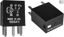 2 PCS Power Relay, 5 Pin High Performance Auto Fuel Pump Relay, Automotive Relay