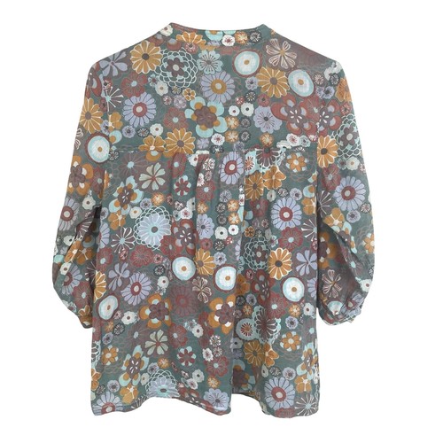 Vintage 70s Womens Top Sz M Forest Fairy Grunge Whimsigoth Cottage Boho Hippie , Size M, $24 - Photo 3