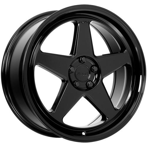 Katana Racing KR03 18x8 5x100 +40mm Gloss Black Wheel Rim 18" Inch