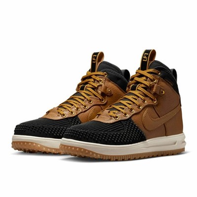MENS SIZE 9.5 Nike Lunar Force 1 High Duckboot ALE Brown 805899-202 Hiking/Work