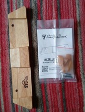 StoreYourBoard Minimalist Wood Ski Rack Wall Mount Large Holds 50 lbs RRP £35