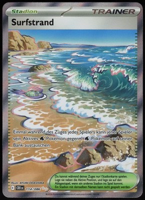 Pokemon Wachsendes Chaos Surfstrand CRI 114/086 Near Mint deutsch