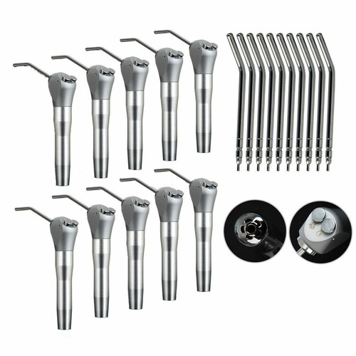 Dental 3 Way Air Water Spray Triple Syringe Handpiece w/ 2 Nozzles Tips Tubes - Afbeelding 1 van 18