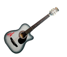 Kacey Musgraves Signed Autographed Crescent Acoustic Guitar AFTAL UACC