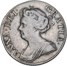 1711 Sixpence - Anne British Silver Coin