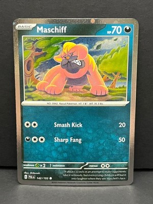 Maschiff 142/193 Cosmos Holo Promo MCAP Pokemon Near Mint
