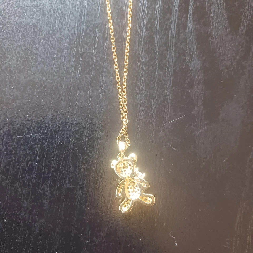 Collar para mujer Teddy Bear titanio acero Foto 4 de 4