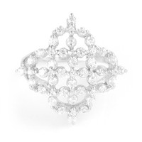 Cavill 925 Silberring Zirkon 1,80Ct Brillantschliff Damen Schmuck