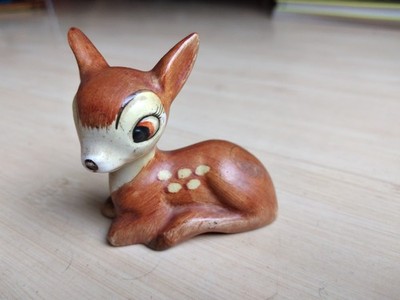Göbel Figur Bambi liegend offiziell Disney Vintage alt 60er Jahre