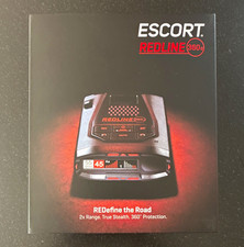 Escort Redline 360c GPS Radar Detector Audio/Visual w/ Case Mount Cables In Box