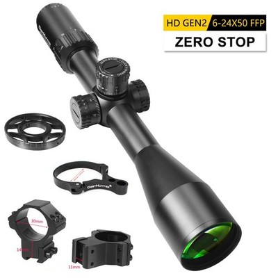 WestHunter HD Gen2 6-24x50 FFP ZS Jagd Zielfernrohr Geätztes Glas Kaliber .308