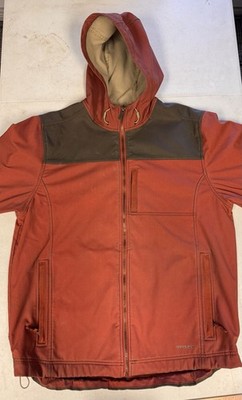 Twist Jacket Mens XL Orange Brown Outerwear
