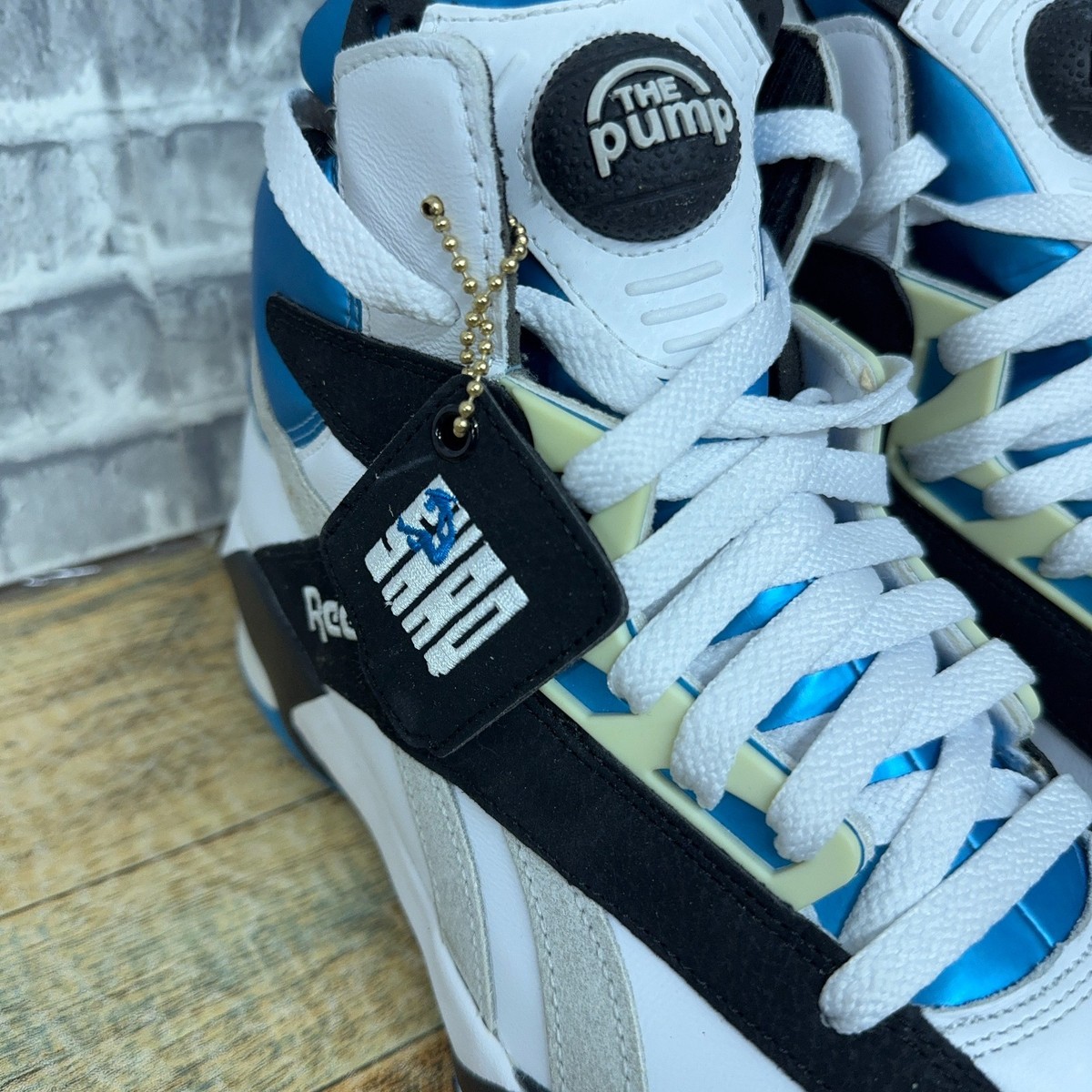 Reebok Shaq Attack Orlando Magic White Blue Black GX3881 Mens Size