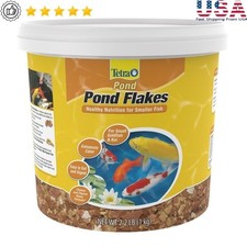 Healthy Pond Flakes Small Goldfish Koi Daily Diet Immune Support Color Enhancer