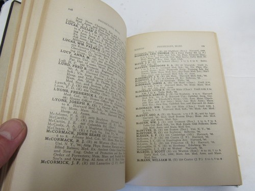 Physicians and Dentists Directory of the New England States, 1910-11 - Picture 4 of 6