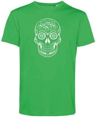 T-Shirt ''Shiny Skull'' , 12 Farben, S-XXL, Damen/Herren, Bio-Baumwolle