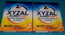 2 XYZAL Allergy 24HR Tablet - 35 Count - Exp. 2/28 NEW SEALED FREE SHIPPING