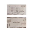 Stainless Steel Guitar String Instrument Action Ruler Luthier Tools