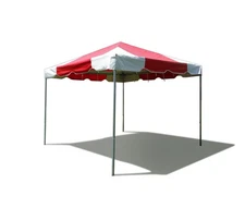 Commercial Frame Tent 10x10 Red PVC Vinyl Canopy Waterproof Event Party Gazebo