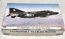 Hasegawa 1:72 F-4J PHANTOM II VX-4 Black Phantom Model 01926 Open Box Limited Ed