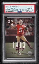 2021 Chronicles Luminance Update Rookies Pink Trey Lance #204 PSA 10 GEM MT 0h5h