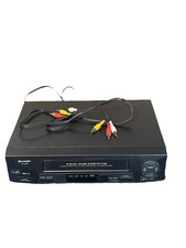 Sharp VC-A410U 4-Head Super Picture VCR VHS Player Recorder, Teated, See Video.