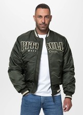 Herren Übergangs-Baseballjacke Steppjacke Pit Bull West Coast Grün Detroit