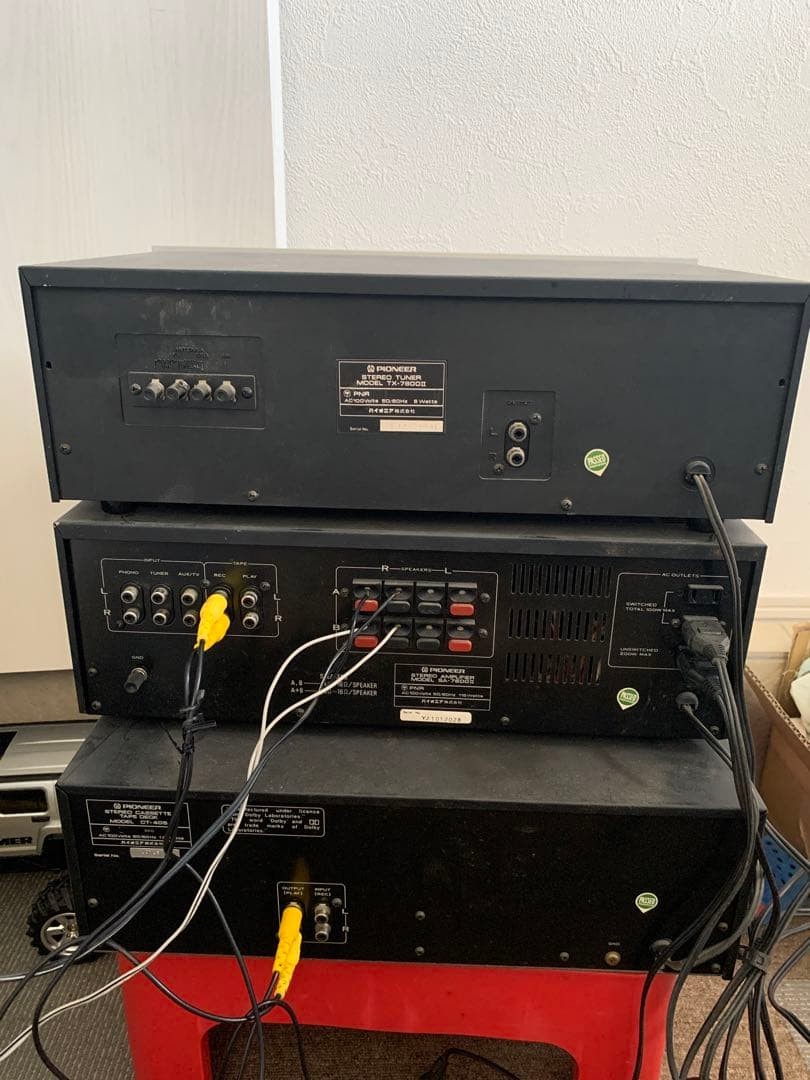 Pioneer SA-7600II Amplifier TX-7800II Tuner CT-405 Cassette Deck