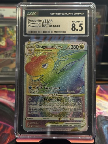 Dragonite VSTAR graded CGC 8.5 for sale on eBay