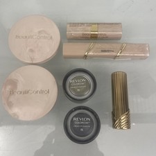 Zestaw kosmetyków do makijażu vintage, Elizabeth Arden + Revlon oko, usta, skóra