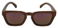 SUNBOO Sunglasses Brown Wooden Frame Unisex UV Polarized Lens Box Shades