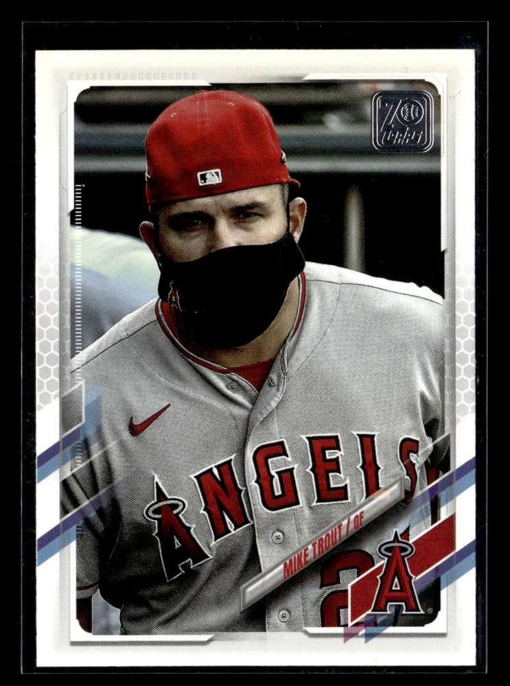 2021 Topps Mike Trout Wearing Mask Variation SSP #27 Angels UZ2339