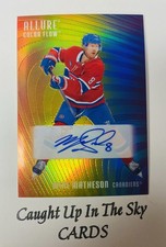 2025-26 Upper Deck Allure Mike Matheson “Color Flow” Full Rainbow Auto Canadiens