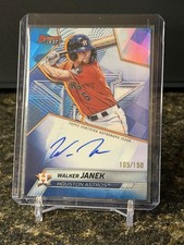 WALKER JANEK 2025 BOWMAN'S BEST blue /150  AUTO HOUSTON ASTROS