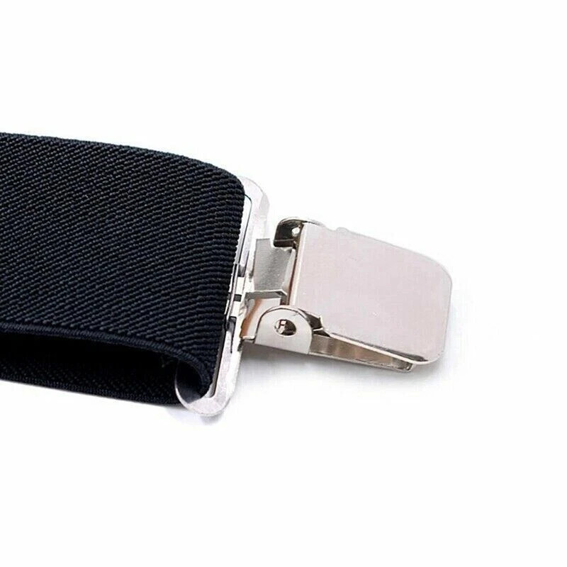 MENS RIDER BRACES X SHAPE HEAVY DUTY 50MM WIDE STRONG CLIPS ELASTIC SUSPENDERS image 6
