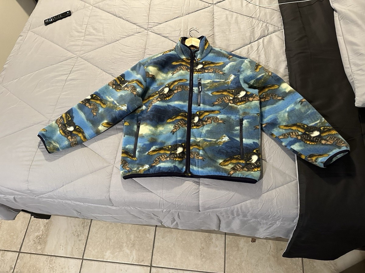 Supreme x ANTIHERO Fleece Jacket FW25 Blue Men