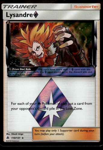POKEMON LYSANDRE ◇ FORBIDDEN LIGHT 110/131 HOLO PRISM STAR RARE NM/M