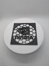 2x - 120mm fan covers hexagon -Nvidia -grill black