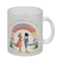 Freundinnen Sonnenuntergang Glas Tasse Mit Spruch GlüCk Ist Deine Freundschaft