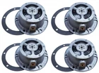 Torque 4 PCS 3434370 Aluminum 4009 PSI Oil Hub Caps for Trailer Axle Replaces