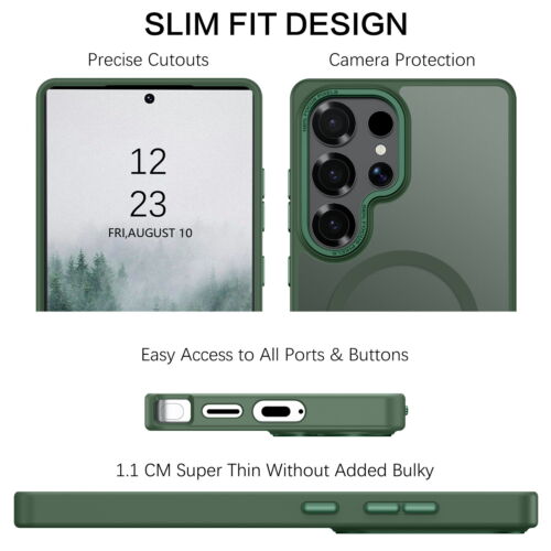 Custodia magnetica protezione schermo per Samsung Galaxy S25 S24 S23 S22 Ultra/Plus - Foto 40 di 57