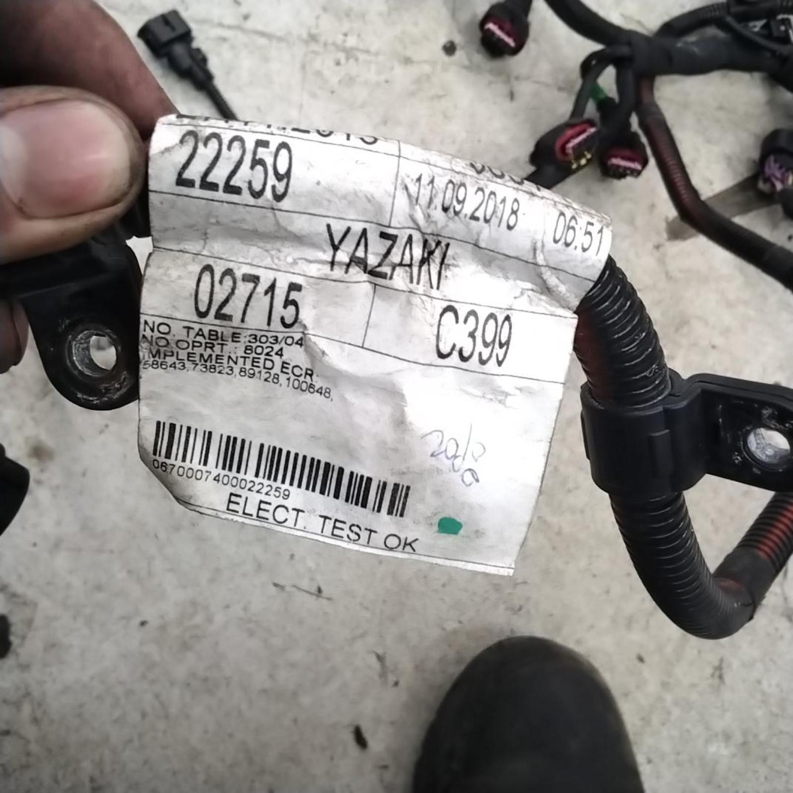 2019 MASERATI GHIBLI ENIGNE WIRE HARNESS 3.0L OEM